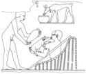 Thumbnail of 4.10. Overseer seated near animal-tending activities